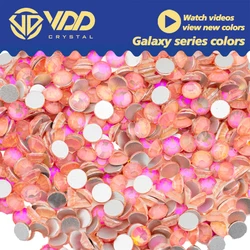 VDD 415 Galaxy-Rose SS4-SS50 Glass Rhinestones Crystal High Quality Flatback Stones For Nail Art DIY Crafts Decorations