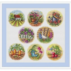 1857 Cross Stitch Set Chinese Cross-stitch Kit Embroidery Needlework Craft Packages Cotton Fabric Floss New Designs Embroidery