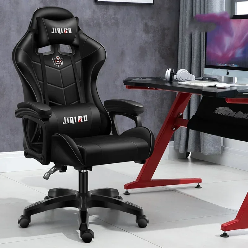 Desk Gaming High Quality Computer Chair with Massage Leather Office Light Gamer Swivel Gaming Ergonomic Furniture