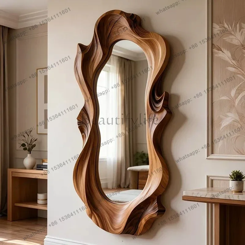 LD Luxury Floor Mirror Nordic Standing Girls Bedroom Funky Bathroom   Moving Mirror Full Body Espelhos Home Decorations