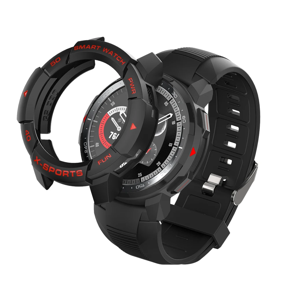Sikai-funda protectora para Huawei Honor Watch GS Pro, carcasa protectora de TPU, marco de parachoques para HONOR GS Pro