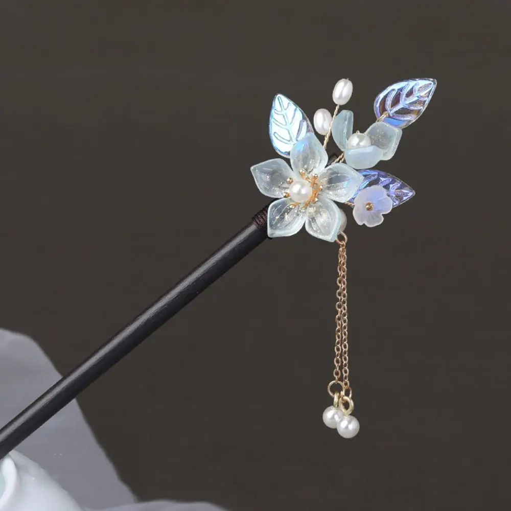 

Classic Tassel Flower Hair Stick Chinese Style Hair Fork Pearl Hair Stick Hair Chopsticks Hairpin Hanfu Hair Stick Daily