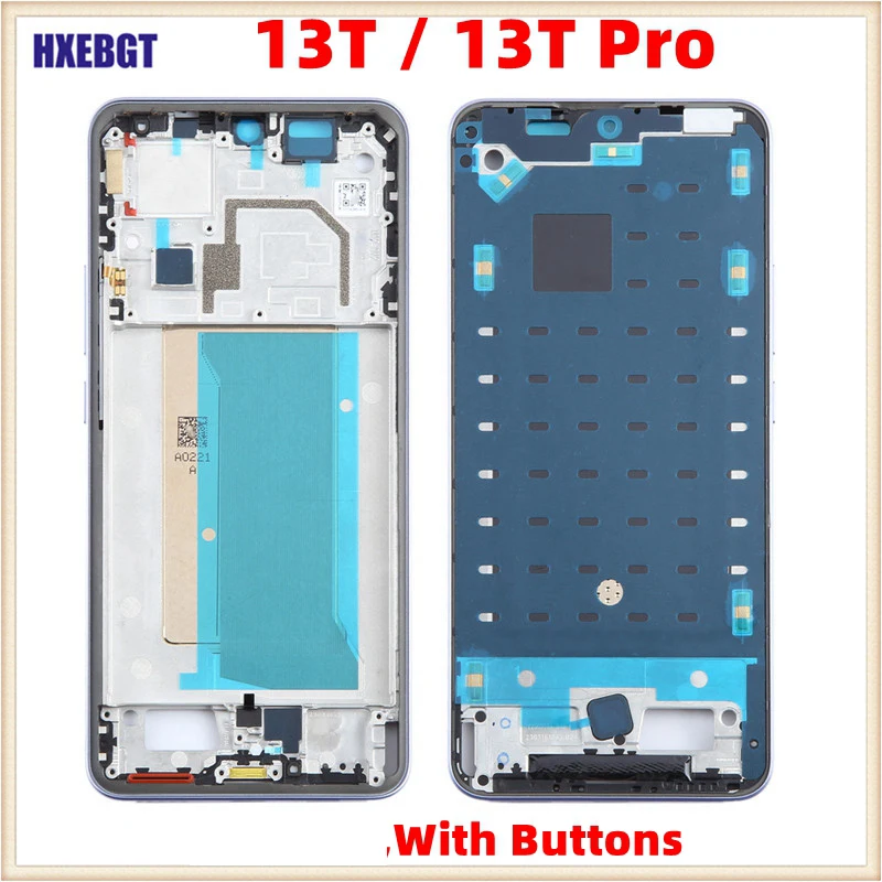 Middle Frame For Xiaomi 13T , 13T Pro Front Frame Chassis Middle Housing Bezel + Side Buttons Smartphone Repair Parts