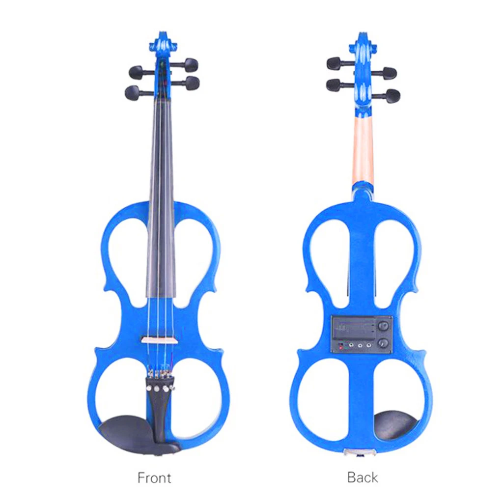 

Полноразмерная 4/4 электрическая скрипка, электрическая скрипка, музыкальные твердые деревянные Луки, наушники, кабеля, Студенческие скрипки