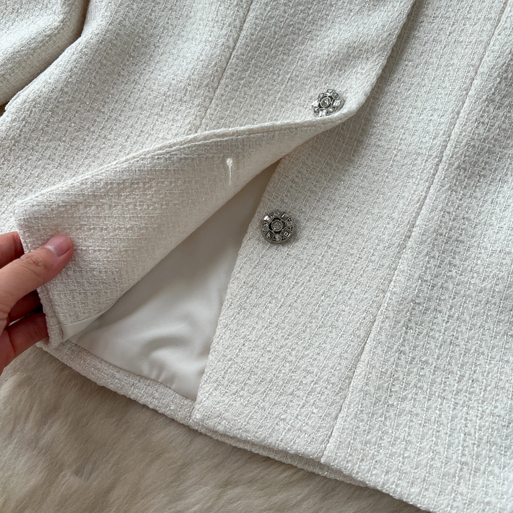 ชุดเดรสยาวแขนยาวผ้าตาข่ายสไตล์วินเทจสำหรับงานปาร์ตี้ แฟชั่นเกาหลี เสื้อผ้าผู้หญิง ชุดเซ็ตสองชิ้น