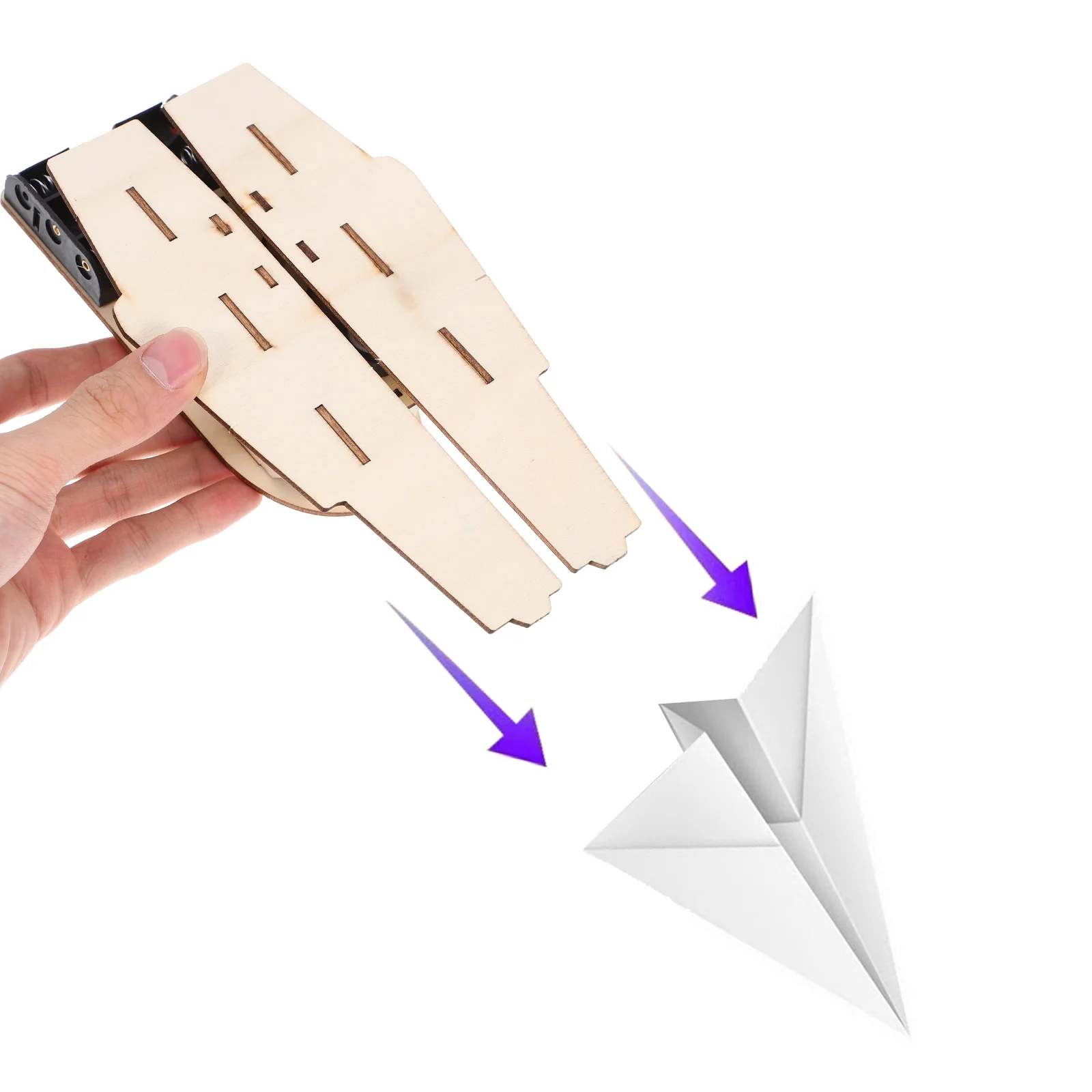 Plane Paper Airplane Launcher DIY Model for Scientific Experiment Pupils Stem Planes