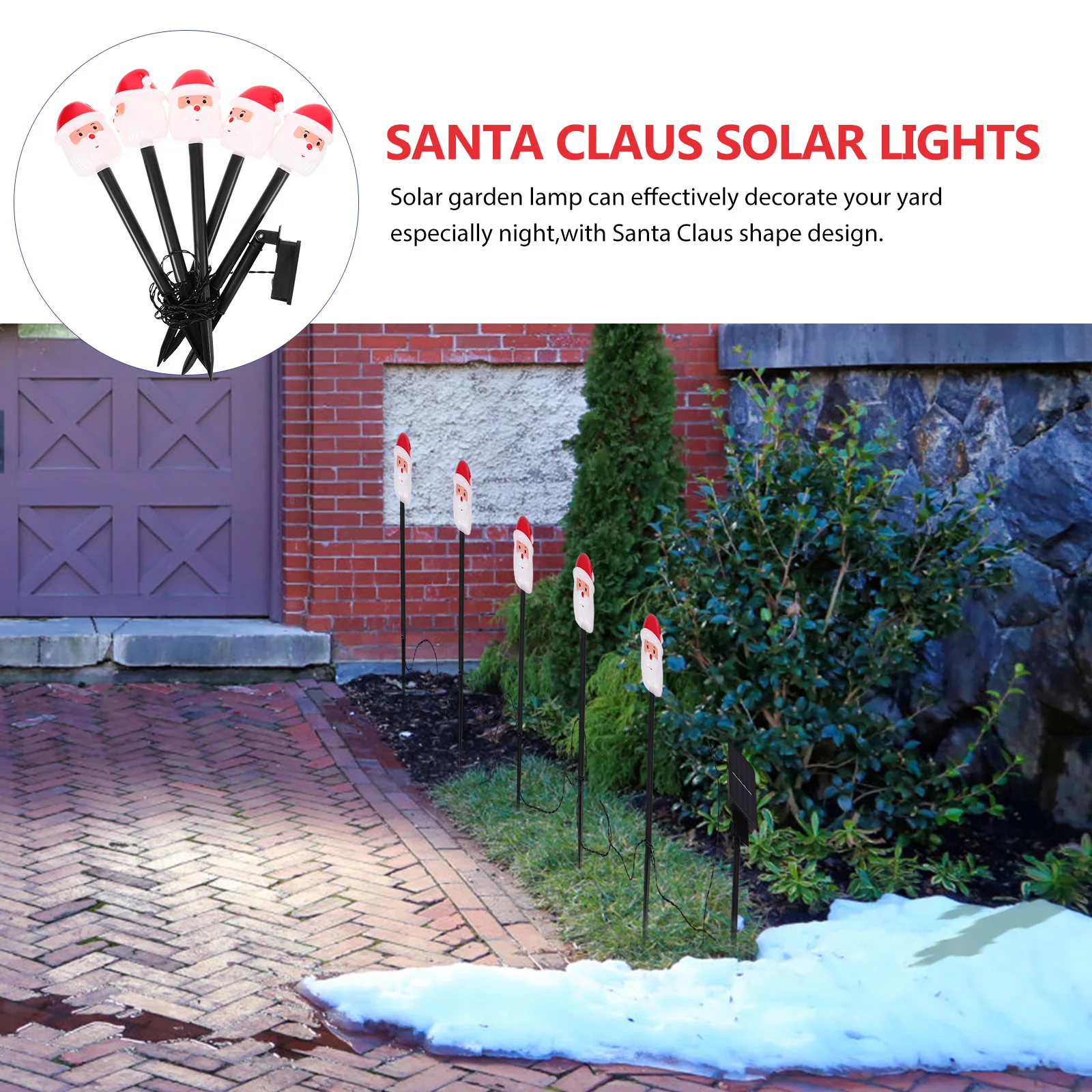 

1pc Light Red Lawn Inserting Light LED for Garden Lawn Patios Christmas Decor Wireless Charging Outdoor