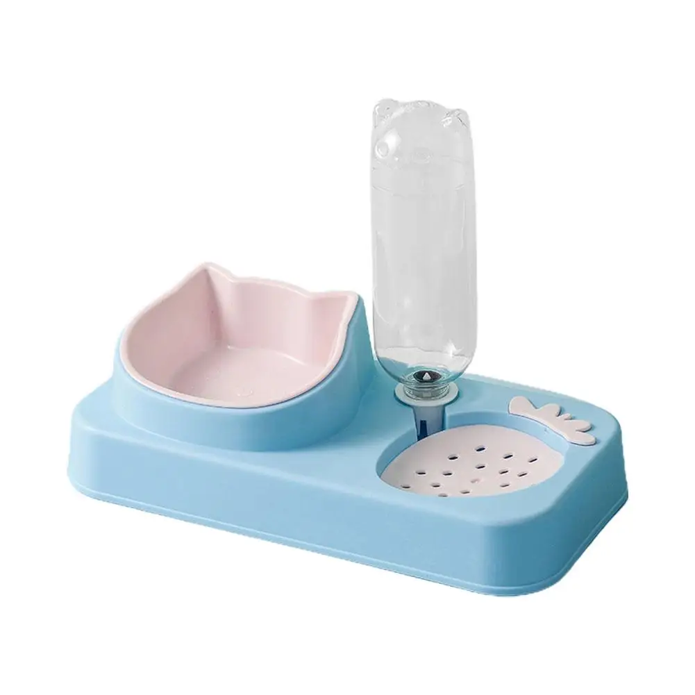 Pet Strawberry Cat Bowl Automatic Drinking Water Not Dry Pet Mouth Wet To Separation Wet Clean Food Easy Bowl Anti-tip