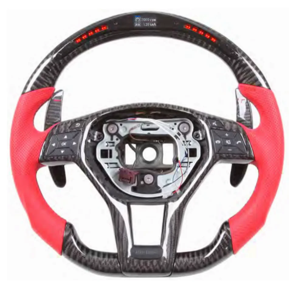 

Car Steering Wheel for CLASS W205 W204 W222 W463 W464 AMG GLA GLC CLS CLA Carbon Fiber Steering Wheel