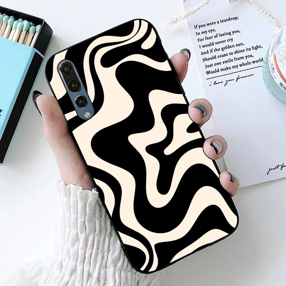 Abstract Swirl Pattern Phone Case For Huawei P 8 9 10 20 30 40 50 Pro Lite Psmart Honor 10 lite 70 Mate 20lite