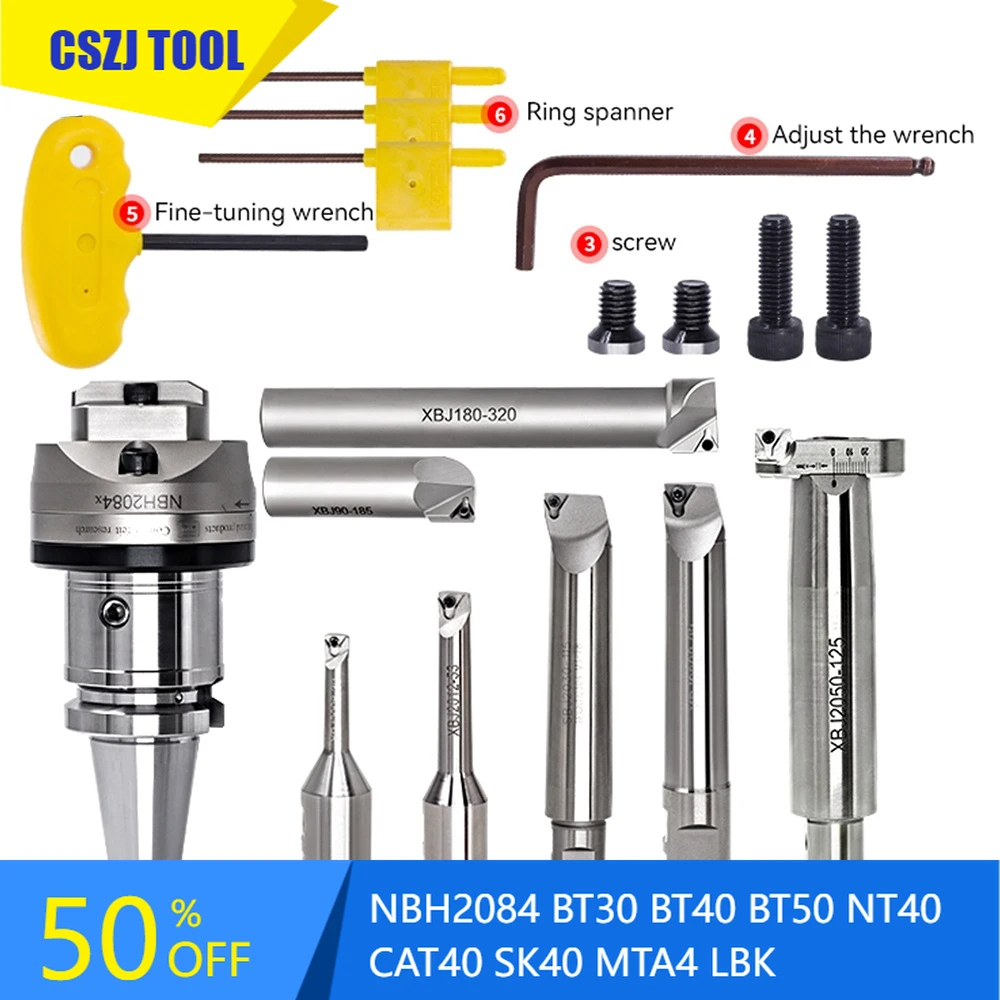 NBH2084 BT30 BT40 BT50 NT40 CAT40 SK40 MTA4 LBK strumenti di alesatura NBH2084X portautensili fine tune strumento di alesatura della testa di