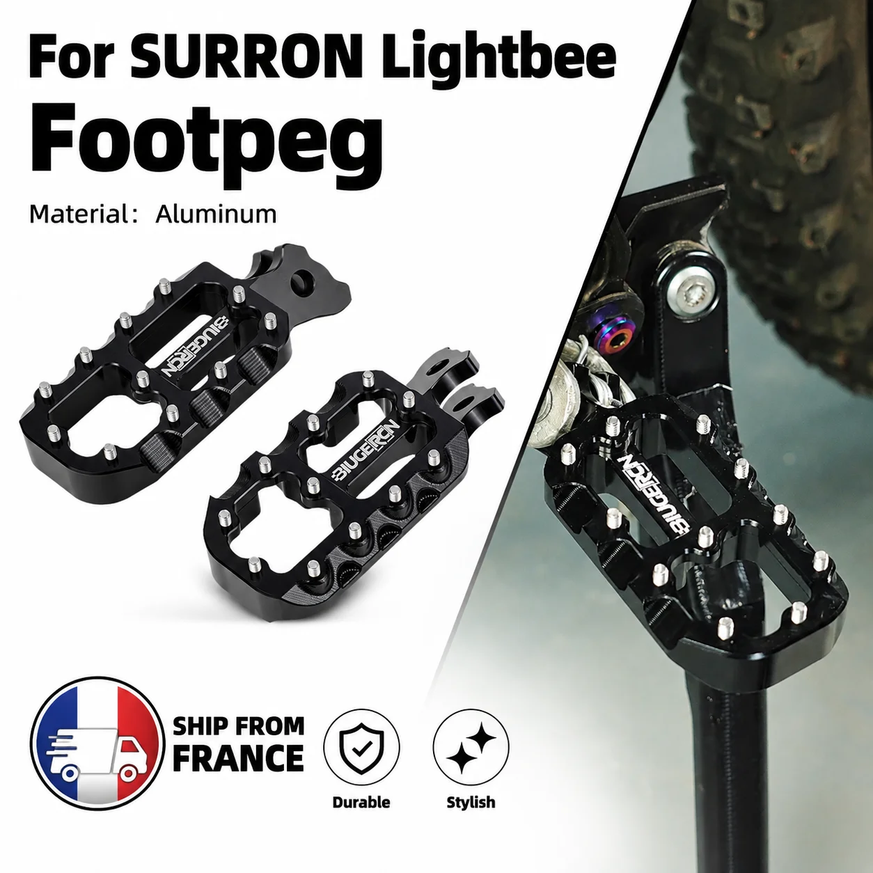 Fußrasten Pedal Motorrad Für Surron Lightbee Segway X260 X160 Elektro-Dirtbike Aluminium E-Bike Fußstützen Pedale Dirt Pit Bike Zubehör