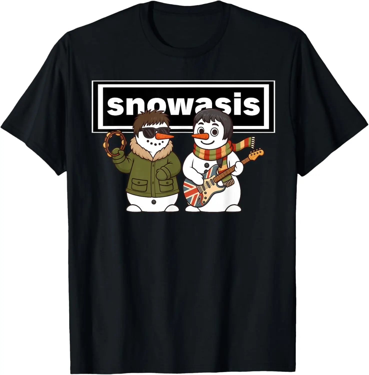 Snowasis Christmas Jumper Funny Festive for Music Britpop Street Fashion T-Shirt High Quality Cotton Printed T-shirt Tops