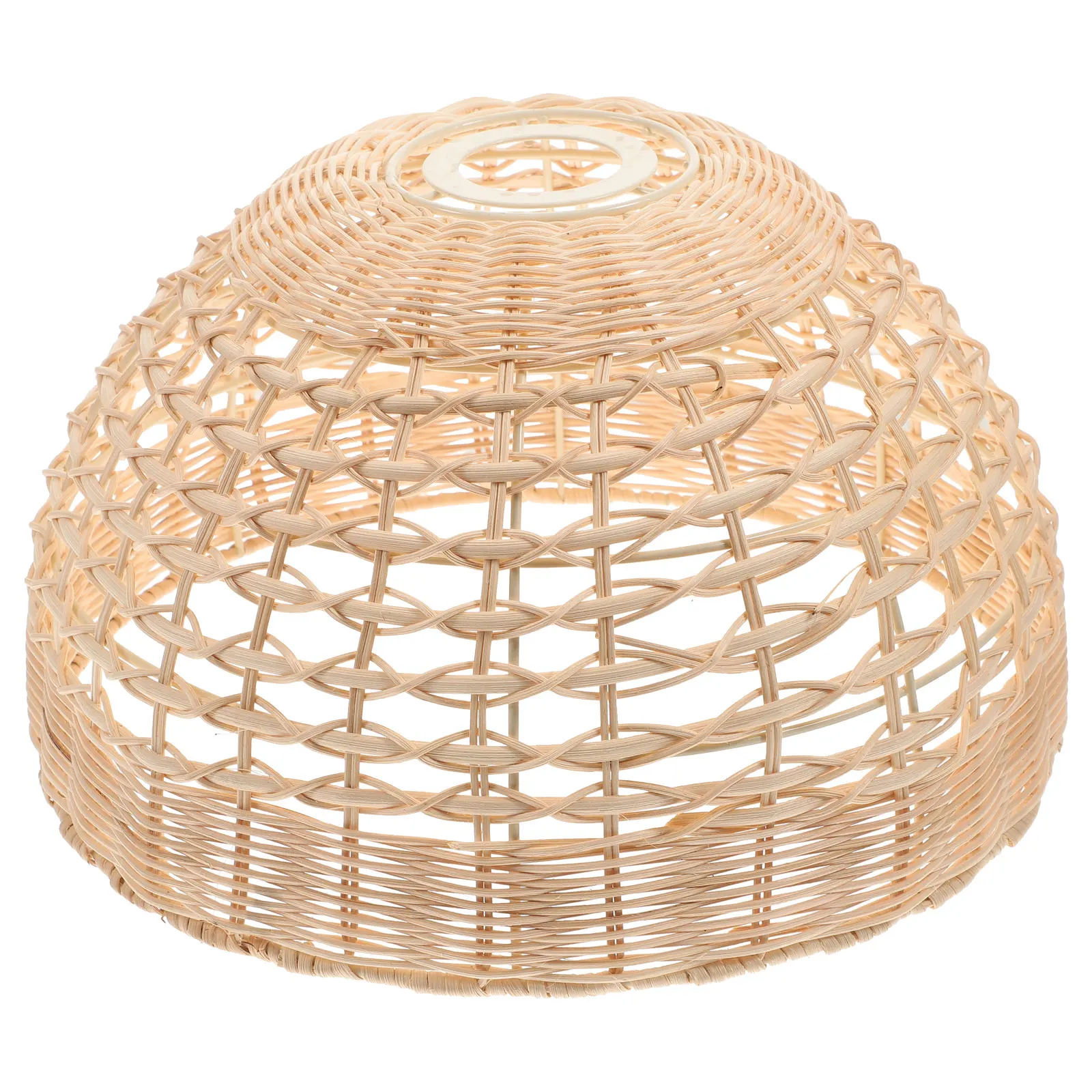 

Modern Woven Rattan Lamp Shade Pendant Hanging Cover Decorative Ceiling Fixture Bedroom Living Room Chandelier Replacement