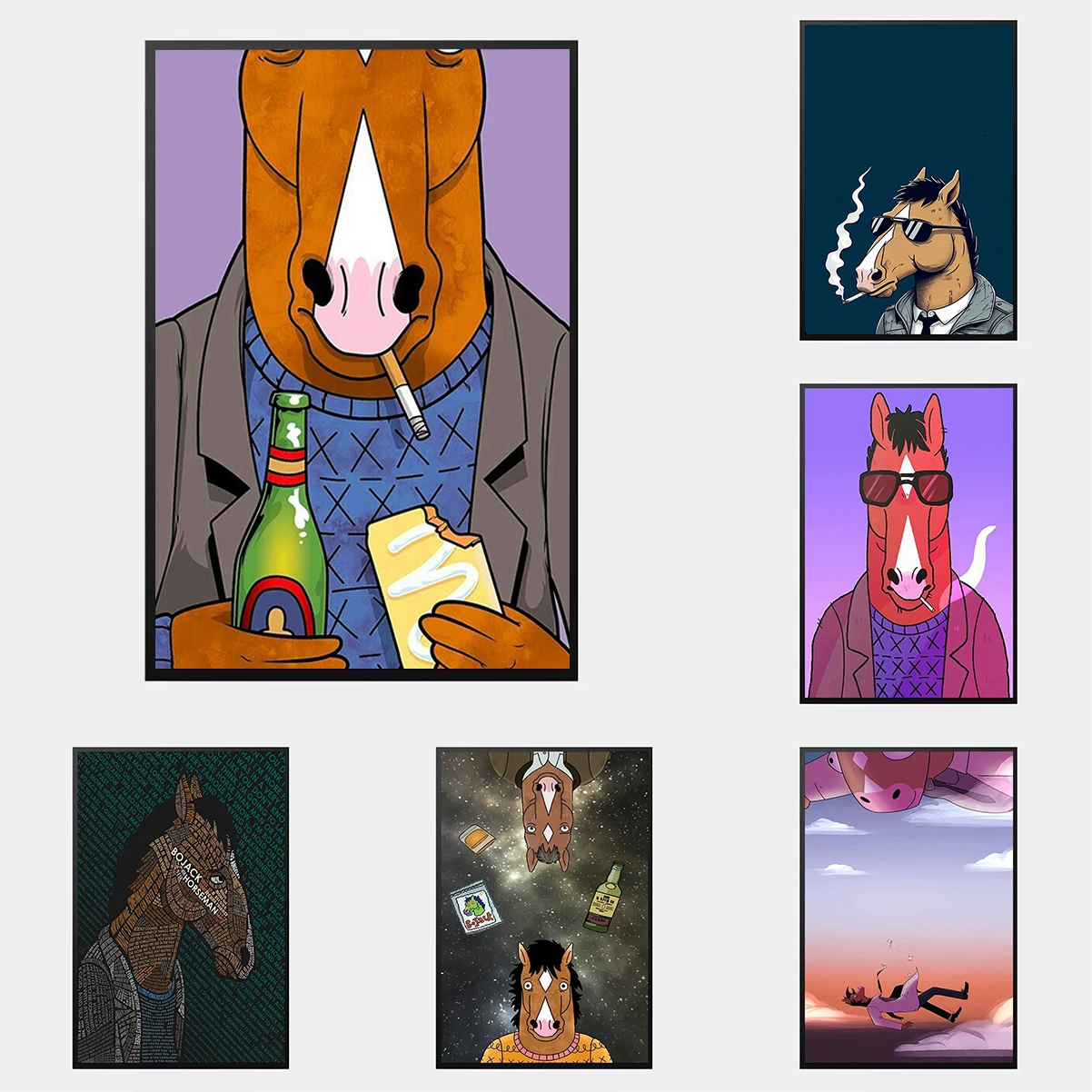 

BoJack Horseman Poster Paper Print Home Living Room Bedroom Entrance Bar Restaurant Cafe Art Painting Decoration
