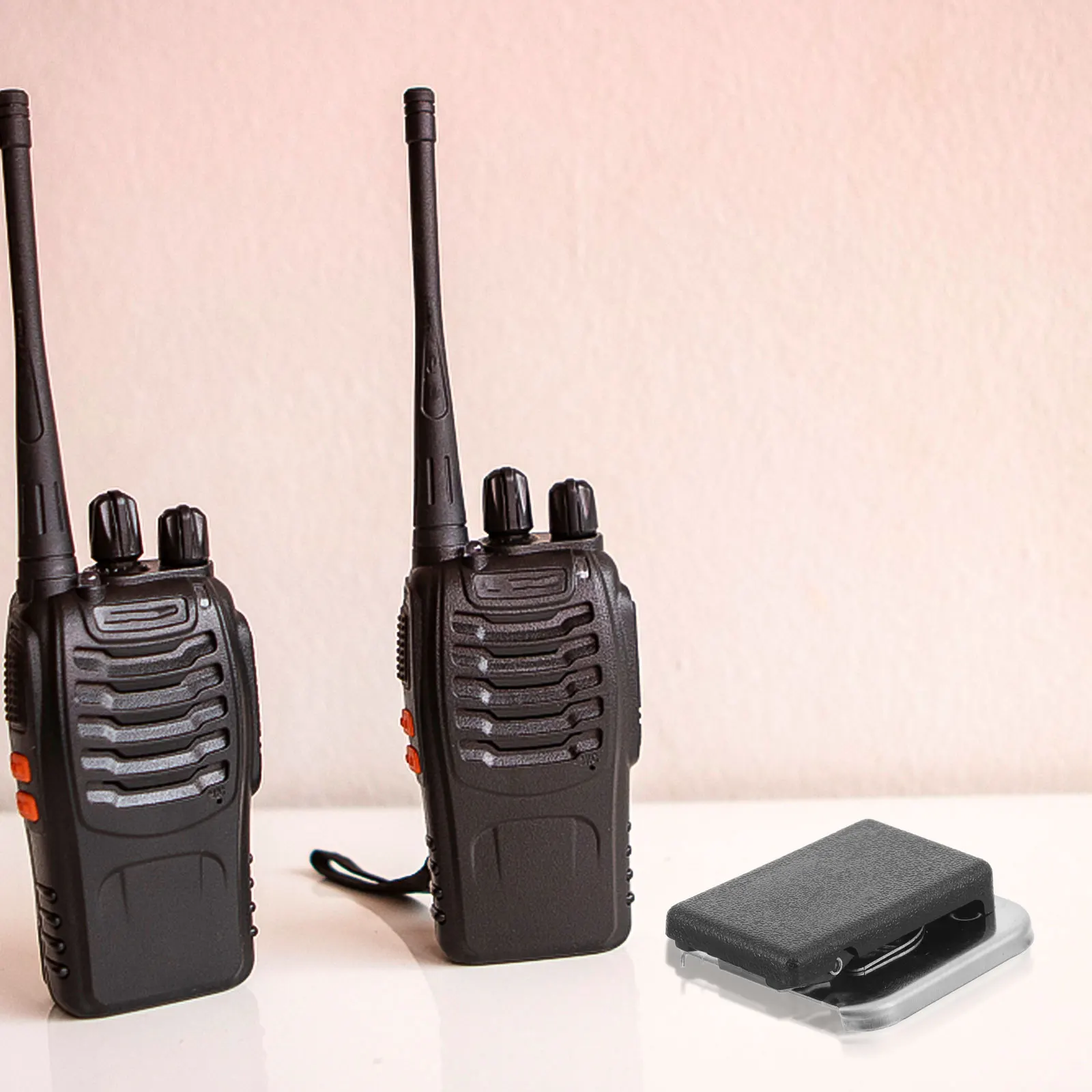 

Mic Holder Microphone Hook Holder Belt Clip Professional ABS Alloy Radio Microphone Hook Compatible with Gp328