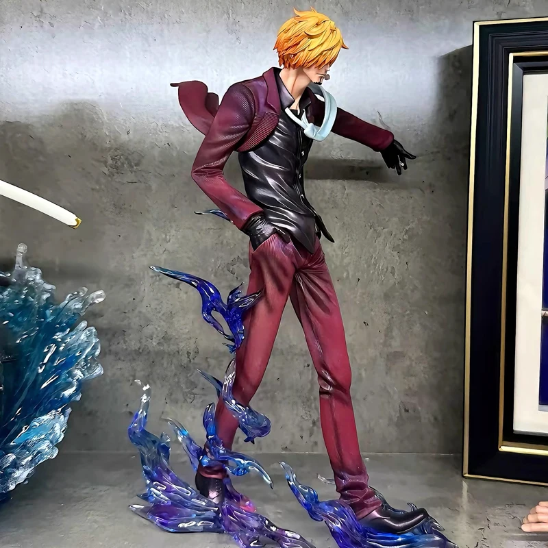 25 cm One Piece Anime Passerella Sanji Action Figures Pvc Gk Statua Modello Desktop Collezione Room Ornament Giocattoli per bambini Regali di Natale