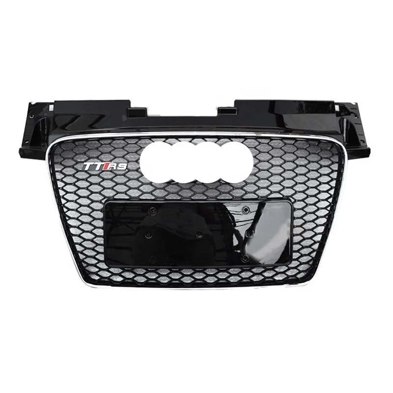 TTRS style front grille for Audi TT car accessories facelift grill ABS Chrome TTS front bumper grille 2008-2014