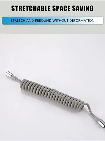 2m 3m 5m Spring Shower Hose Meters Water Plumbing Hose Plastic Bathroom Water Toilet Bidet Sprayer Telephone Line Soft Hoses