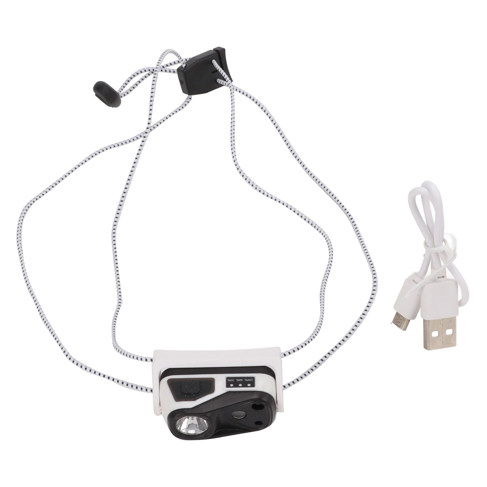 

LED Headlamp IPX5 Waterproof Motion Sensor USB Charging Adjustable Mini Head Light for Fishing Running