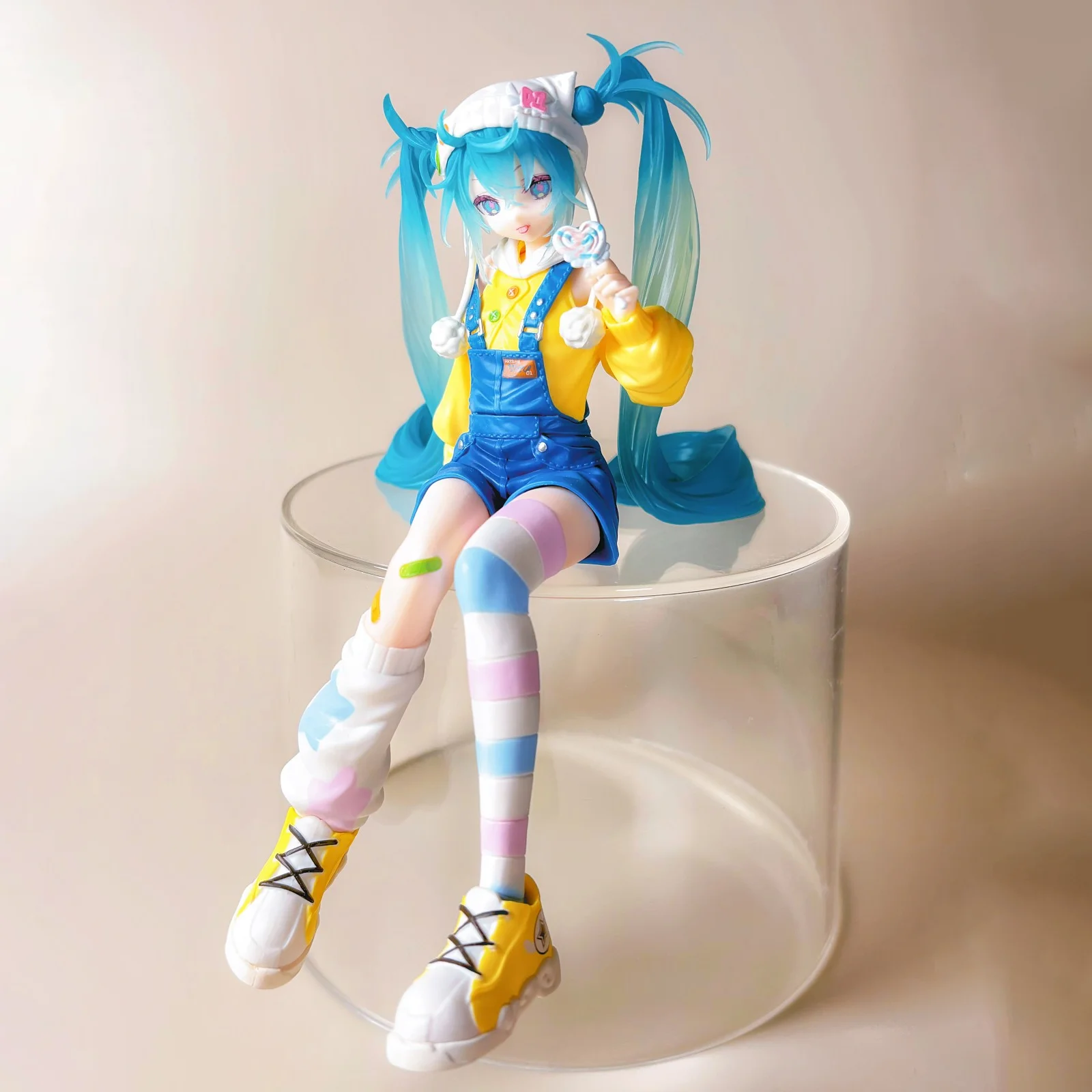 オリジナルフリュー初音ミクロリポップヌードルストッパーアニメフィギュアおもちゃアクション置物-pvc-モデルコレクション人形ギフト
