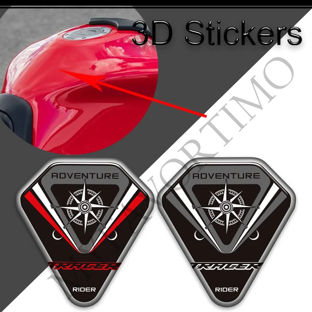 Luggage Trunk For Yamaha Tracer 700 900 GT MT07 MT09 MT 07 09 Tank Pad Grip Stickers Gas Fuel Oil Kit Knee