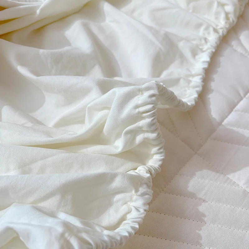 Mattress Cover Washable Plain Bed Covers Breathable Quilted King Mattress Protector with Elastic Band 2022