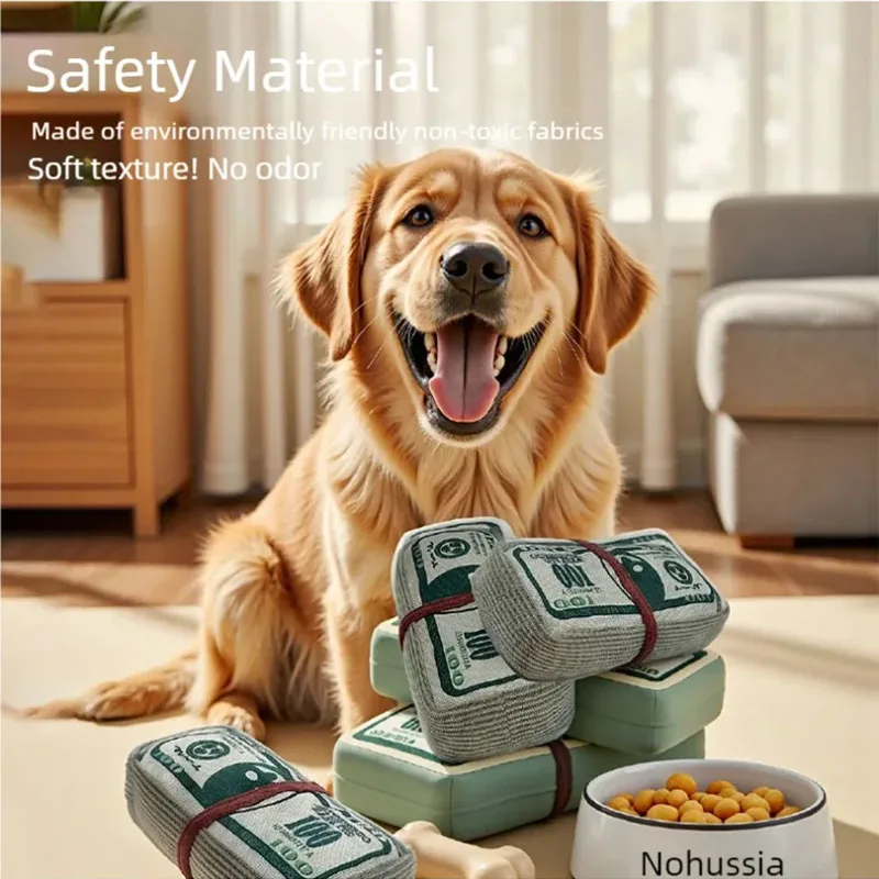 

Dog gnawing toy, new cat, dollar bill, grinding teeth, bite resistant, self soothing, noisy paper toy