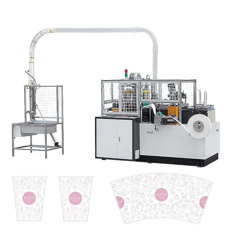 YG Semi Auto Small Paper Cups Trays Making Machine 90PCS Automatic Collecting 100 Pcs/min Production Capacity Drinks Paper Cup