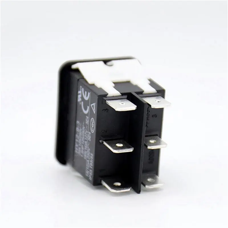 Exquisite-3X Rocker Switch, HY12-9-3 6Pins Industrial Electric Rocker Switch 125V/250V Pushbutton