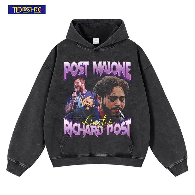 

Men Portrait Graphic Print Pullover Hip Hop Streetwear Winter Vintage Europe America Hoodie Harajuku Cotton Hooded Sweatshirt