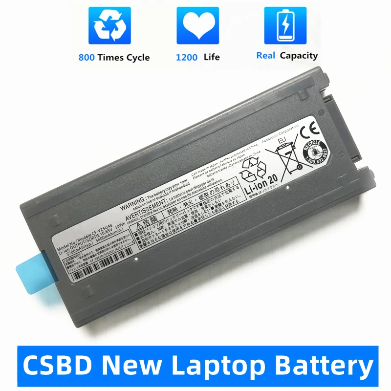 CSBD New CF-VZSU48 10.65V 58Wh CF-VZSU48U Laptop Battery For Panasonic Toughbook CF-19 CF19 MK1/MK2/MK3/MK4/MK5/MK6/MK7 Series