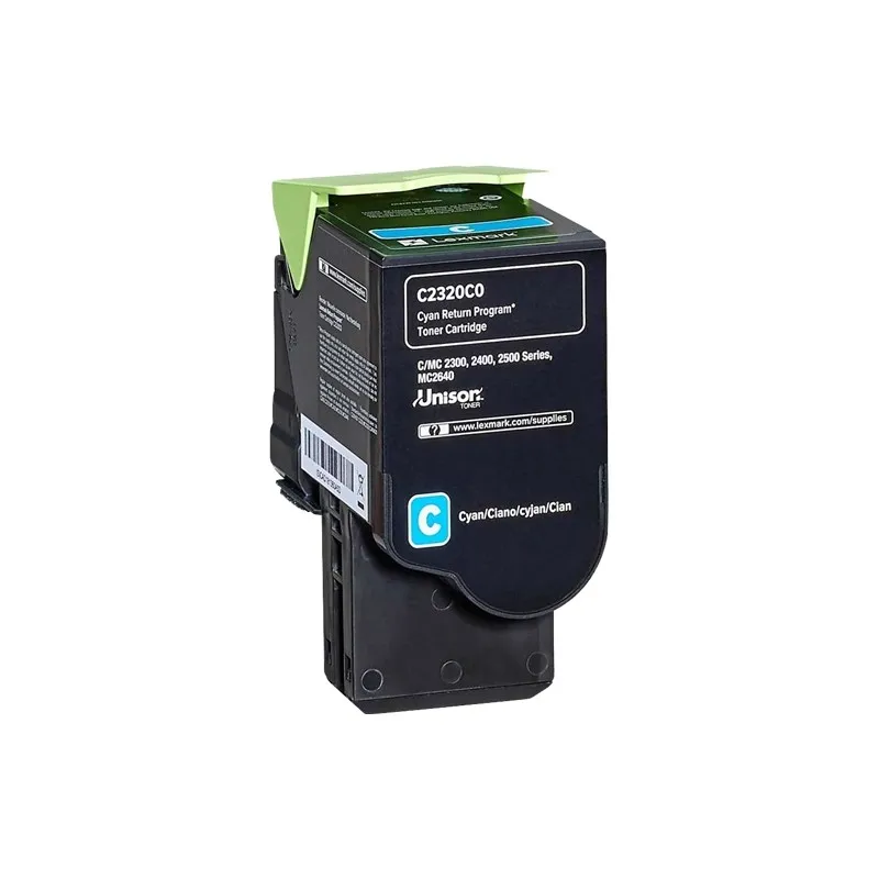 Lexmark C2325/C2425/C2535/MC2325/MC2425/MC2535/MC2640 Cyan Toner cartridge Original - C2320C0 C2320C0 tintasycartuchos.com