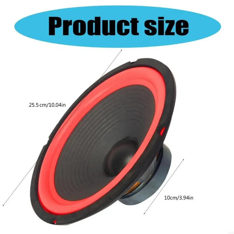 J1HD 4Ohm 10inch Woofer Speakers Subwoofer Loudspeaker Bass Sound Music Narrators Home Theater Bookshelves Loudspeaker