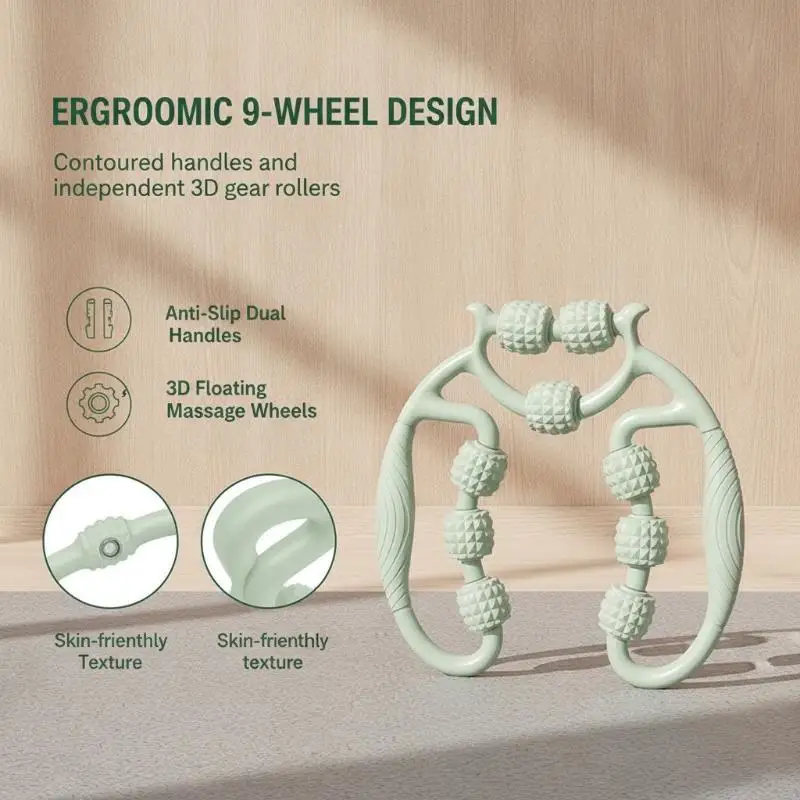 Ring Shaped Leg Massage Roller 1Pcs Portable Muscle Soothing Meridian Relaxation Tool for Travel Fitness Exercise Use
