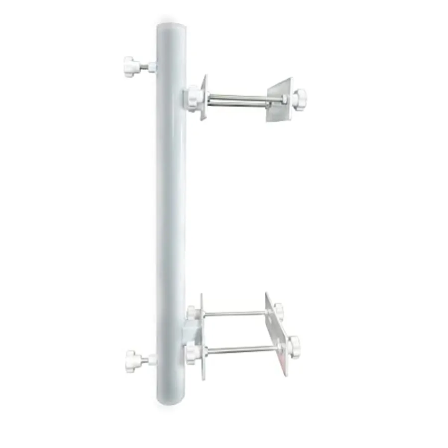 

Patio Umbrella Holder Heavy-Duty Metal Mount Stand for Deck - Sturdy Base for Railing-Mounted Clamps With Pole Maximizing Balco
