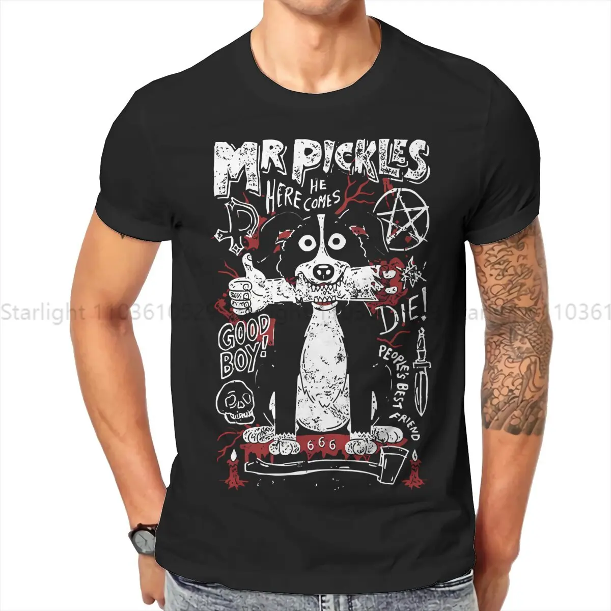 Die Man\'s TShirt Mr Pickles O Neck Short Sleeve T Shirt Funny Birthday Gifts