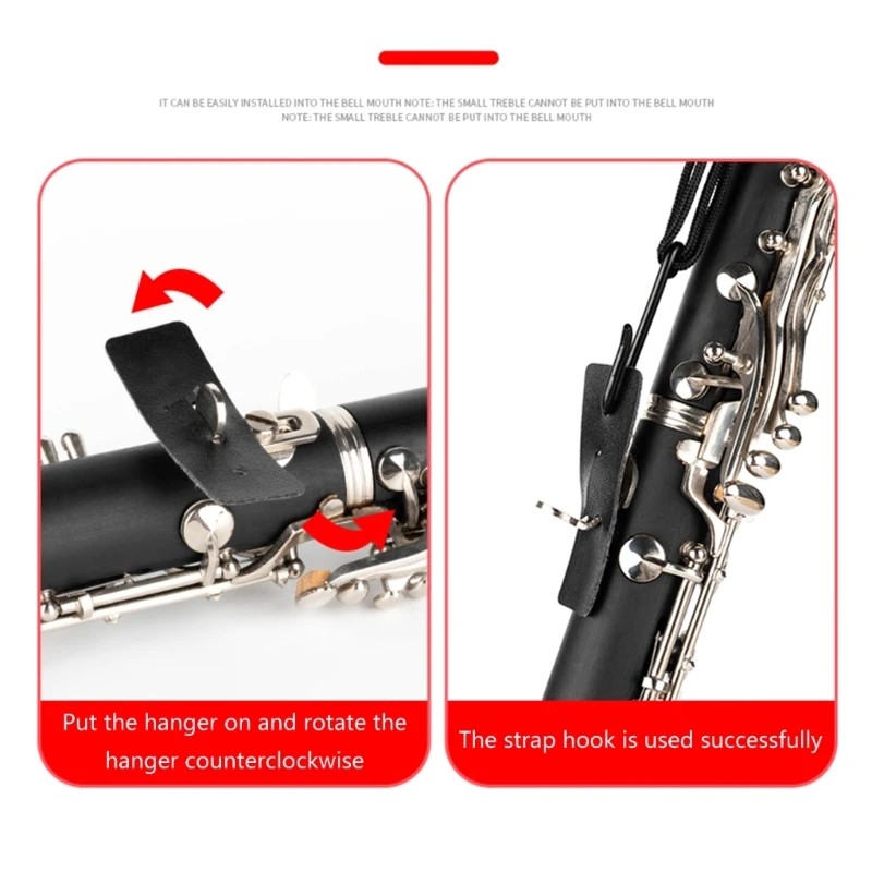 Saxophone Neck Strap, PU Leathers Sax Strap Padded for Alto Sax Tenors Clarinet Baritone Soprano Horn Musical Instrument