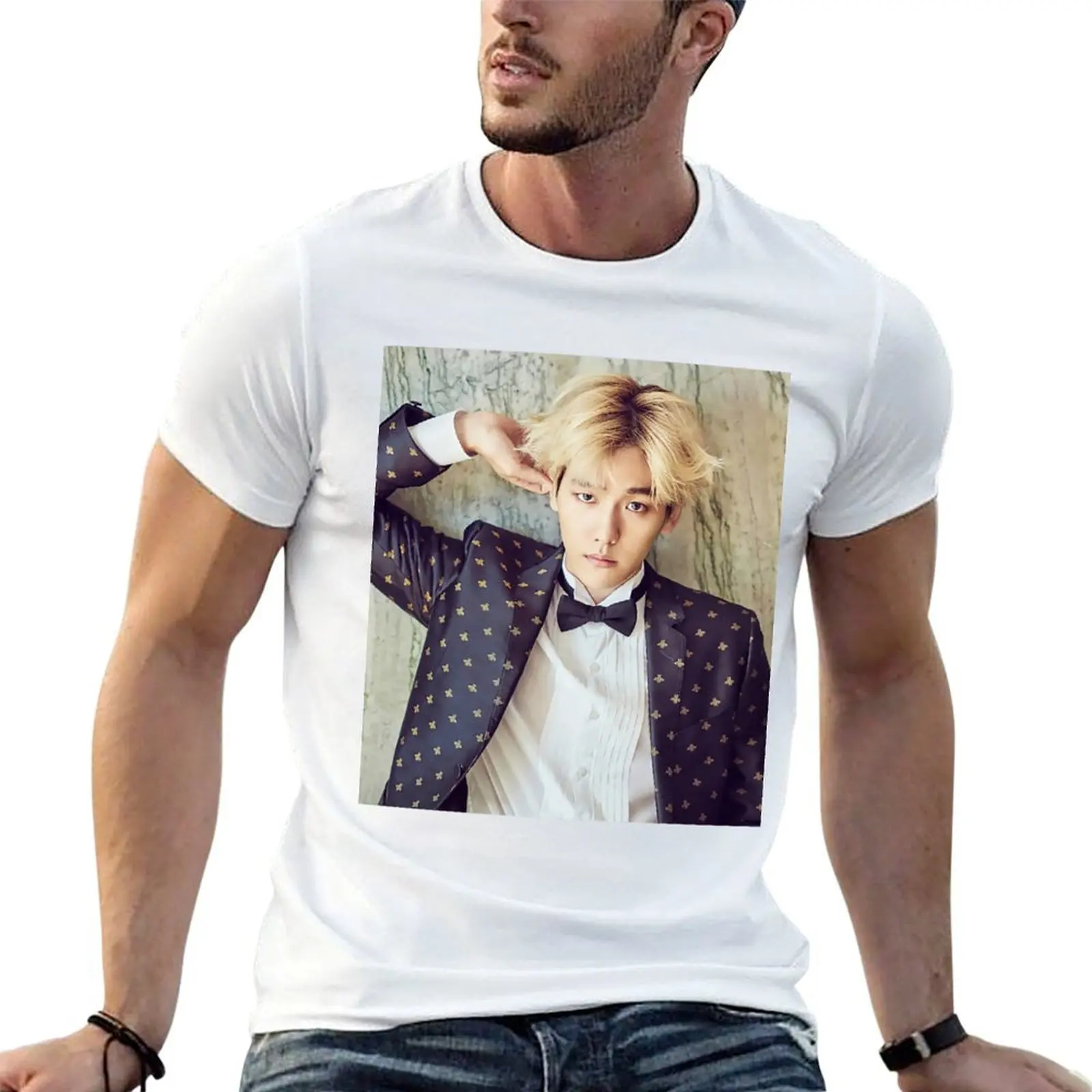 

pack shirt percent t t man for Baekhyun T-Shirt cotton shirt shirt 100 cotton for man t