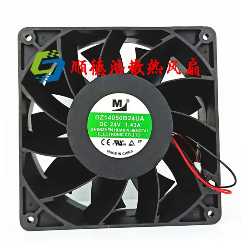 M DZ14050B24UA DC 24V 1.43A 140x140x50mm 2-Wire Server Cooling Fan