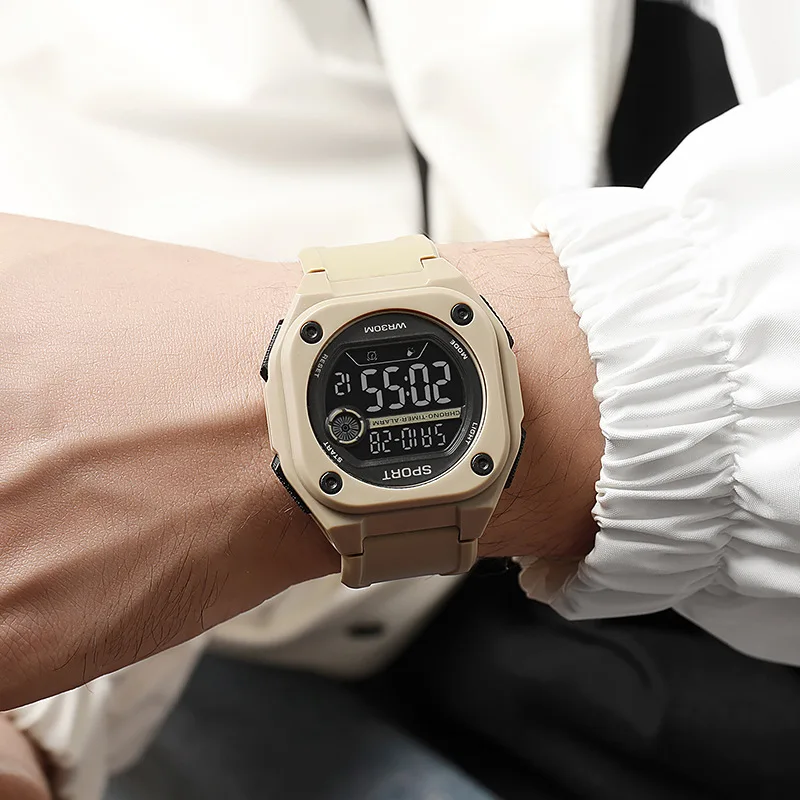 MAYZHISU Men's LED Digital Watch Man Sport Watches Male Electronic Wrist Watch Multifunction Military Sports Watches Clock