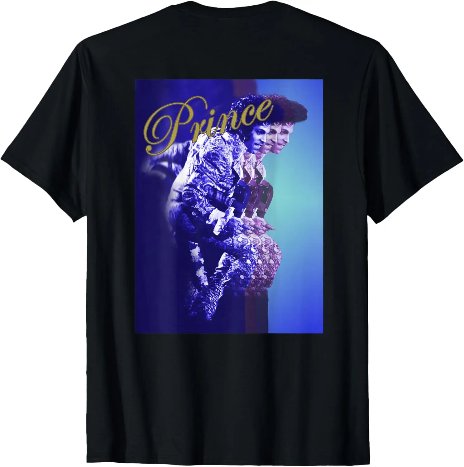 Prince_Purple Rain_006_Back Printed T-Shirt 100% Cotton Trendy Y2K Short-Sleeve Tee – Soft, Quick-Drying, & Moisture-Wicking;