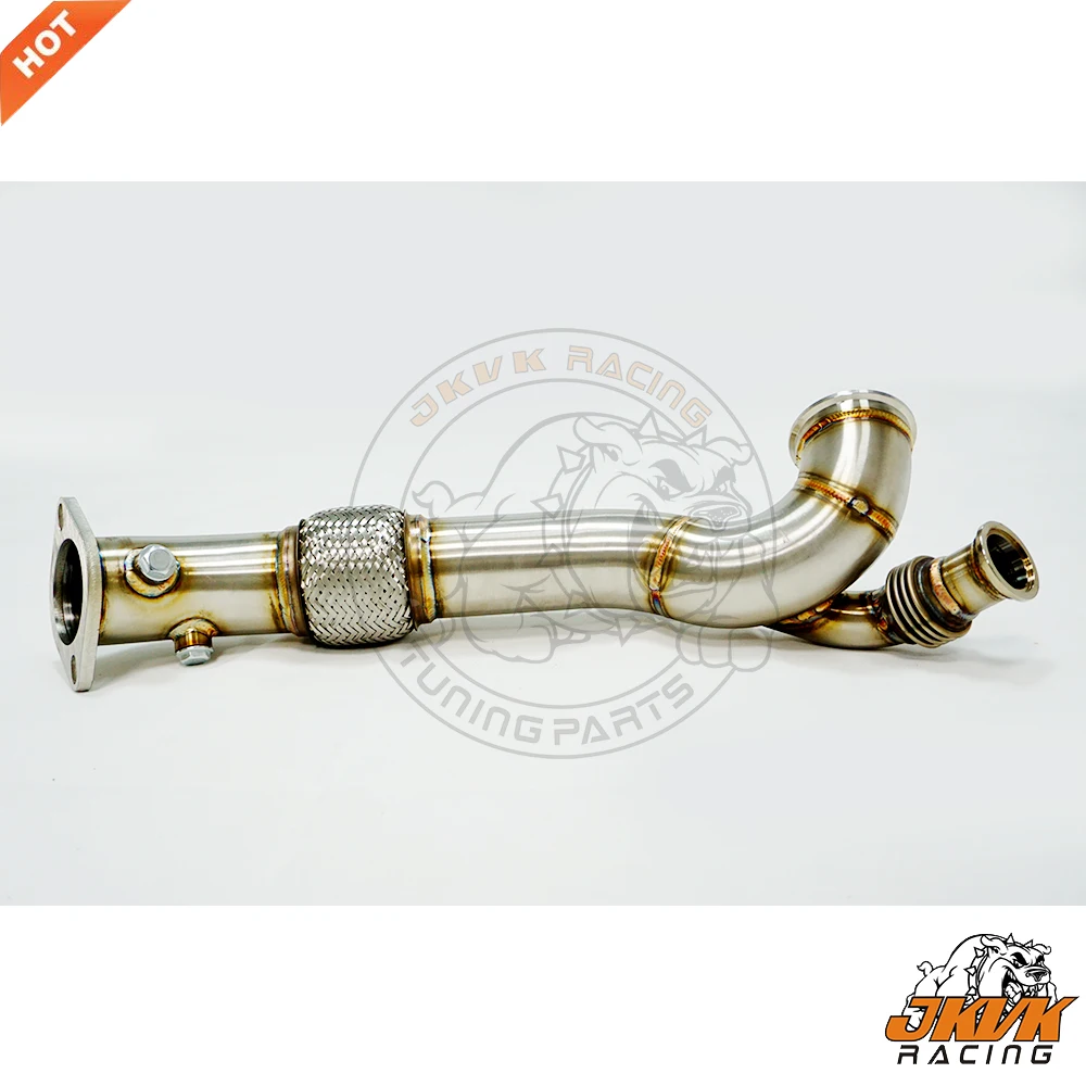 JKVK RACING SS304 Equal Length Turbo Exhause Manifold with downpipe for Mit subi shi Evolution Evo 10 X 4B11T X 2008-2015