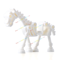 Medieval Knight Skeleton Horse Animal Series Building Blocks Assemble scene bricks Playable Educational Children's Toys