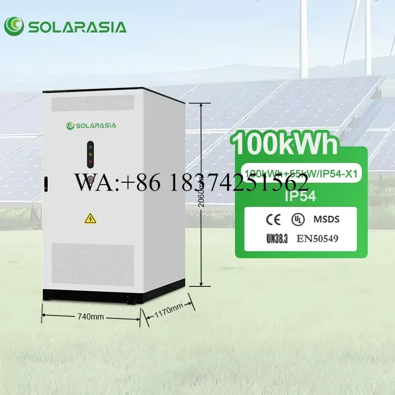 Wmwmnu for Outdoor Bess 50kw 100kwh Industrial Commercial Solar Battery Lifepo4 Energy Storage System Container
