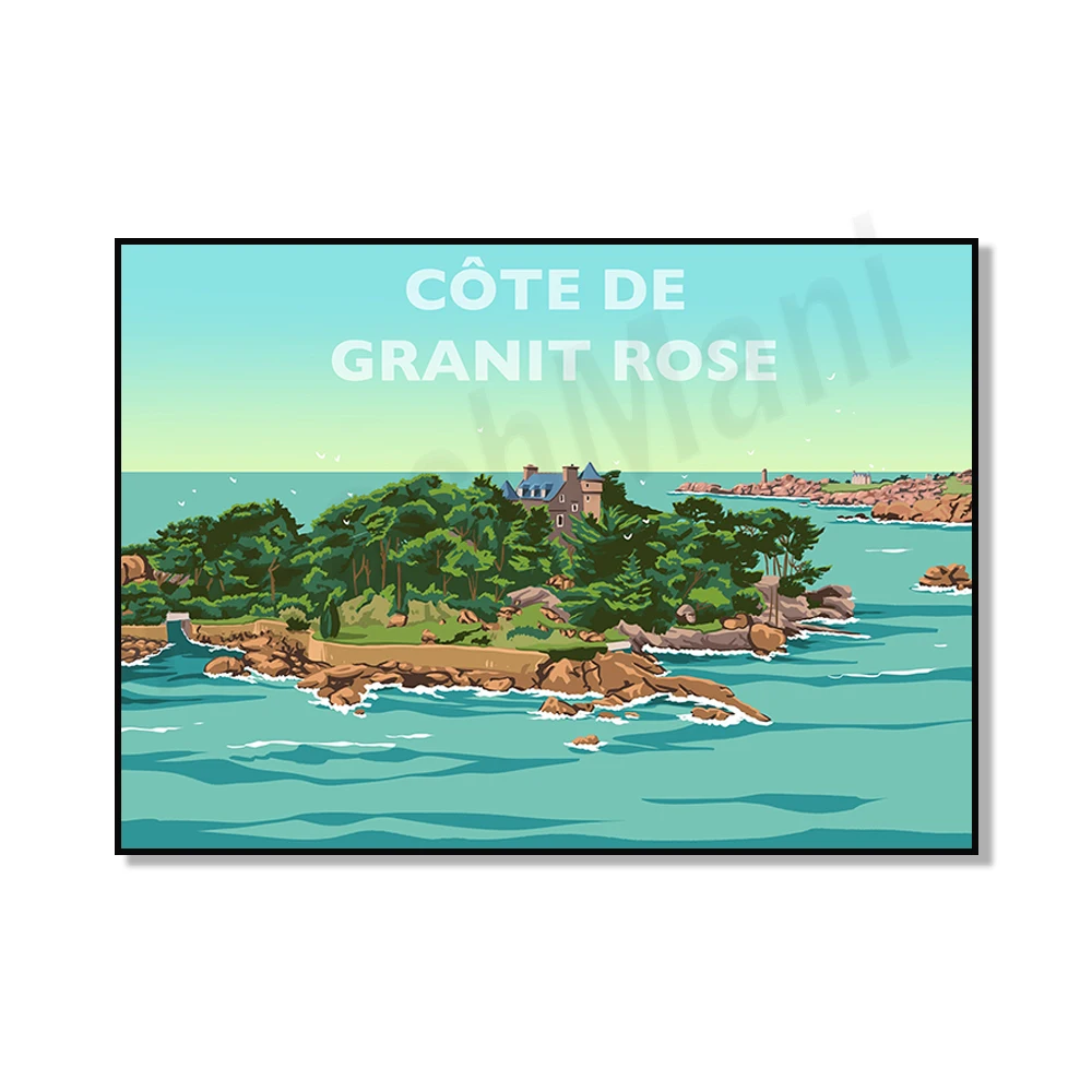 Ploumanac, Gulf of Morlaix, Emerald Coast, Dinard, Trégrom, Gulf of Lochquierec, Dinant, Beg Douar - Plestin-les-Grèves poster