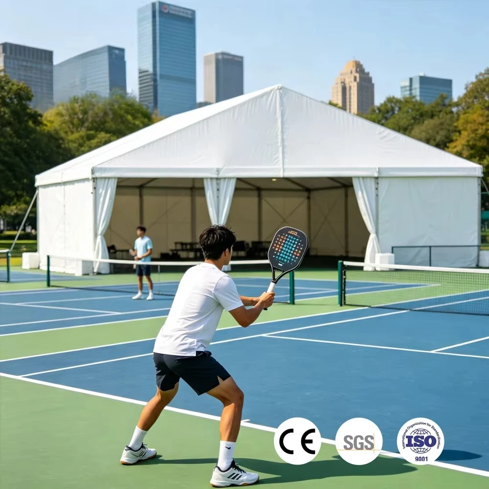 Custom Large Pickleball Court Tent Luxury Aluminum Frame Clear Span Sports Marquee Stadium Venue Event Tent Design