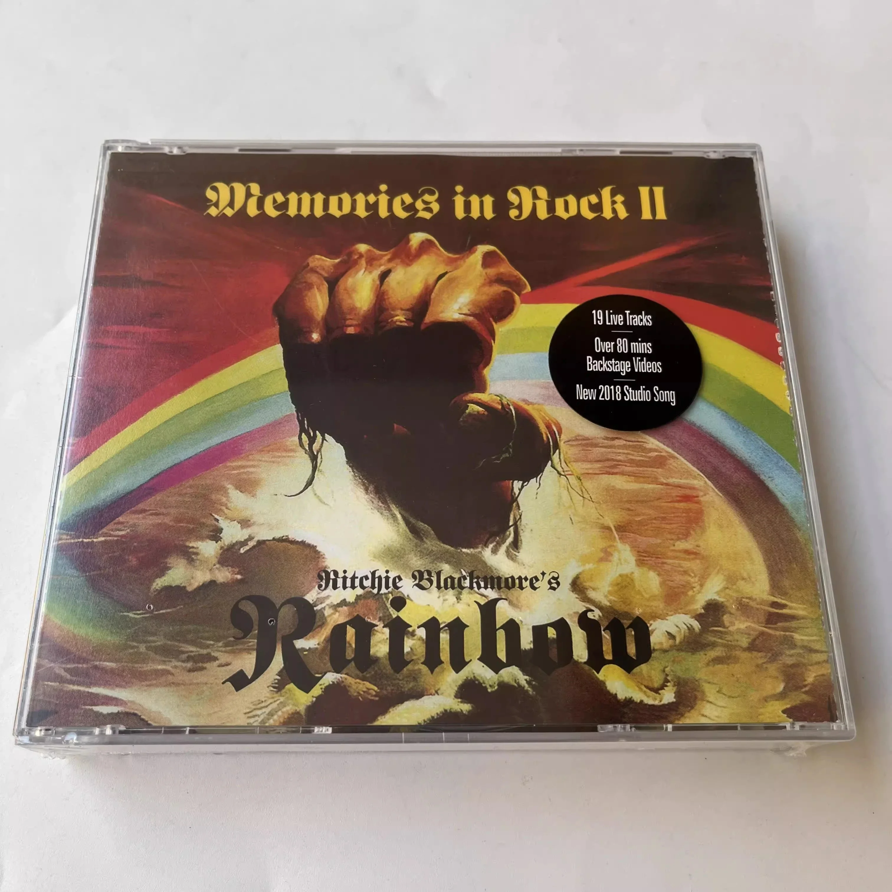 Retro Rainbow Music CD Ritchie Blackmore's Rainbow Memories Album 2pcs Music Record+1pcs DVD Walkman Car Soundtracks Box