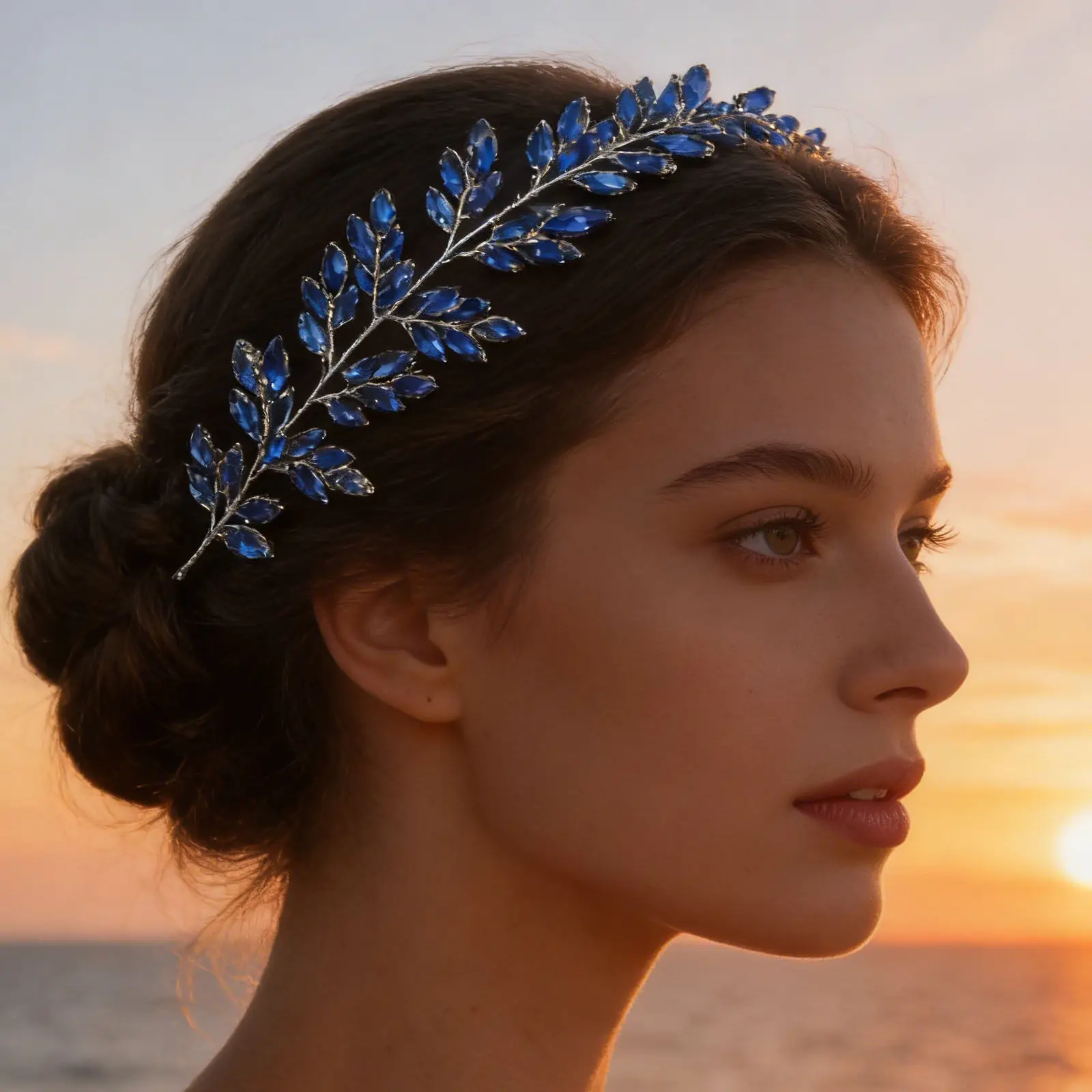 

Handmade Rhinestone Headband for Women Sparkling Crystal Embellished Bridal Wedding Hairband Elegant Formal Dressy Hair