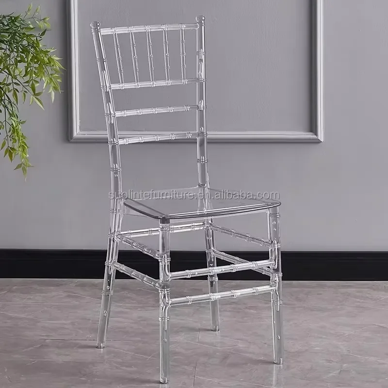 durable Silla Rosada De Peluqueria Armless Stacking Salon Chair Chiavari Chair for Weddings Plastic Resin Banquet Dining